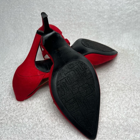 UNISA, red suede 3 inch heel, 6.5 size NWOT - Picture 3 of 5